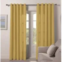 Chatsworth Eyelet Curtains - Ochre