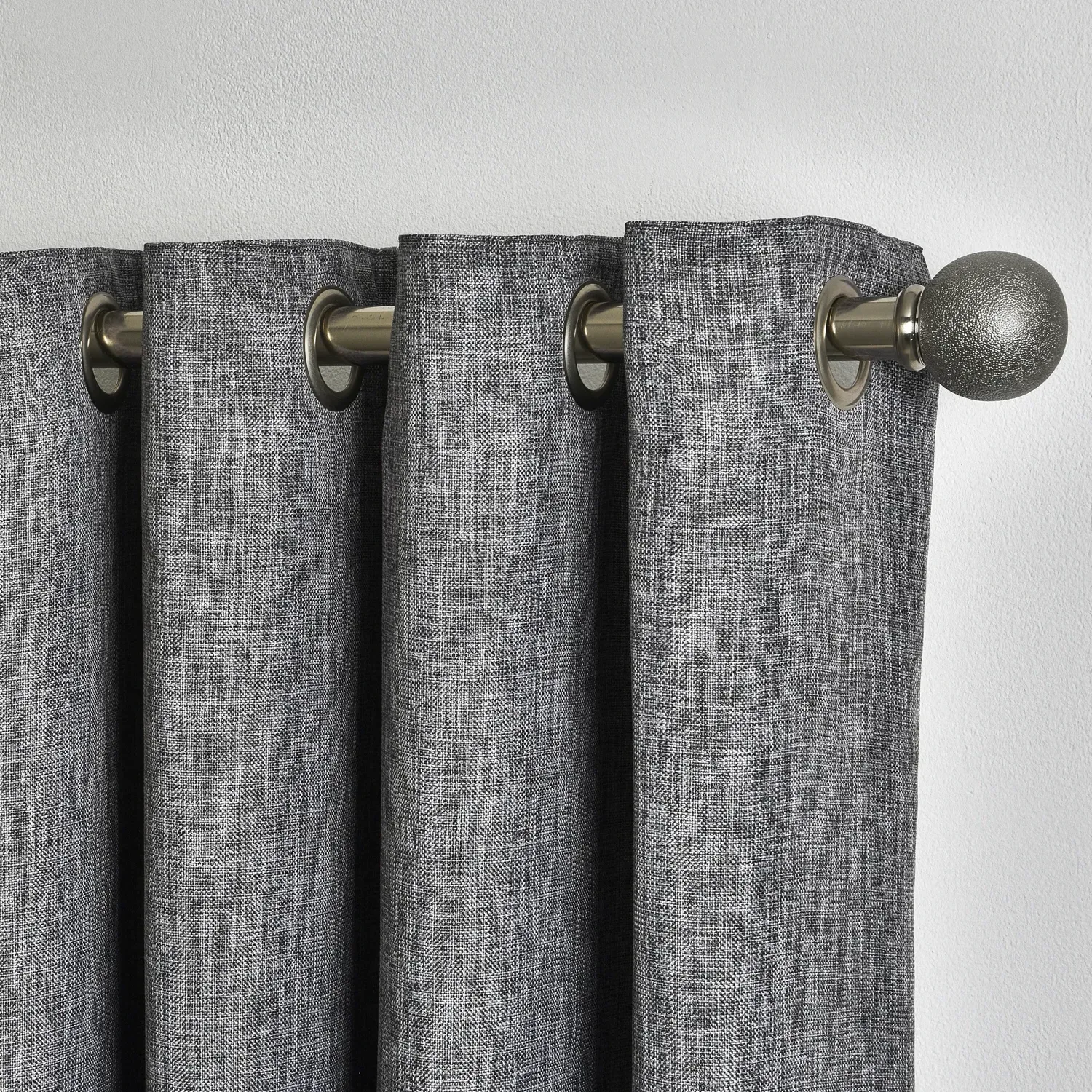 Chatsworth Thermal Lined Eyelet Curtains - Slate