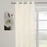 Chenille Stripe Eyelet Voile Curtain - Natural