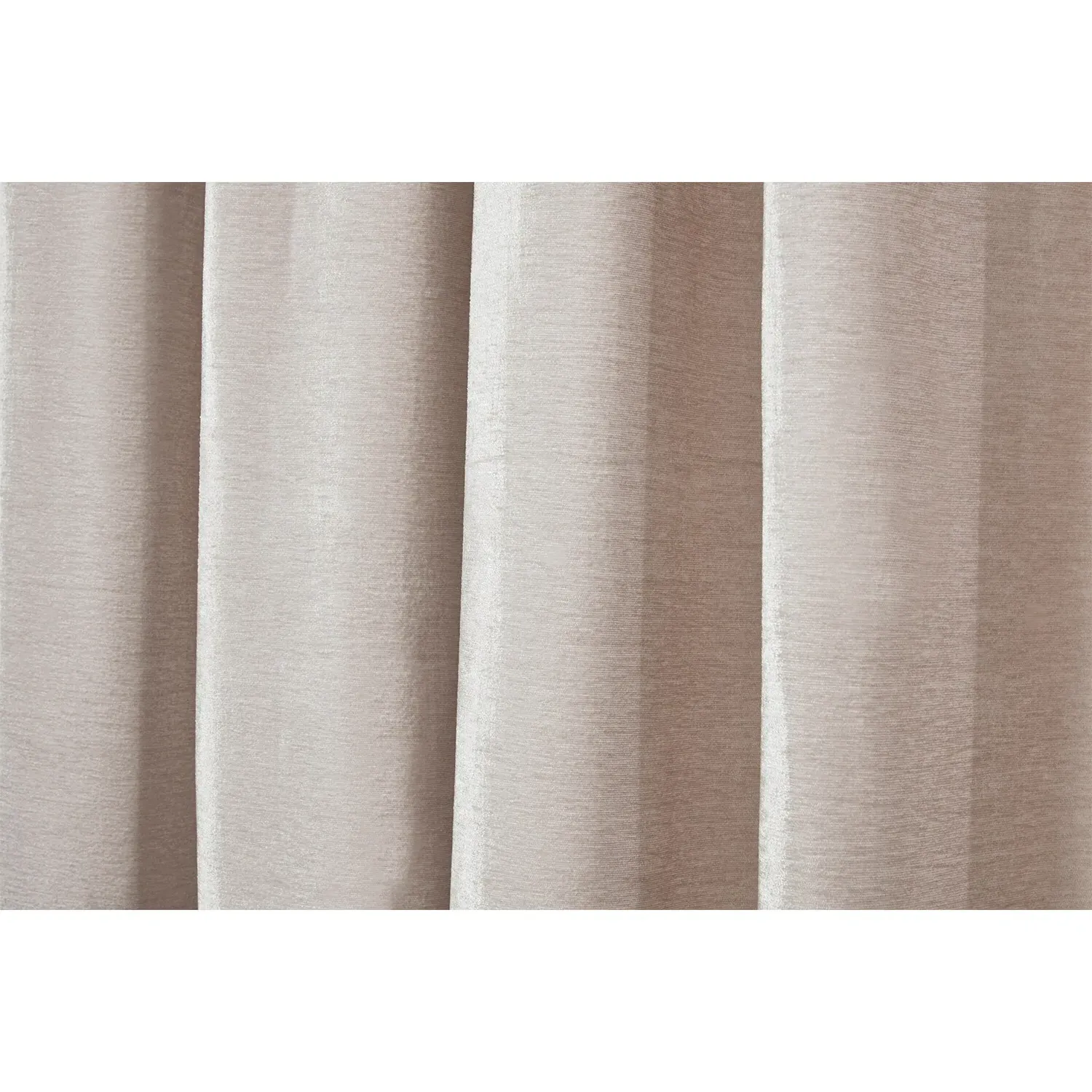 Chenille Taped Curtain 183 x 168cm - Stone