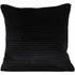 Clara Pleat Cushion 45x45cm - Black, Velvet