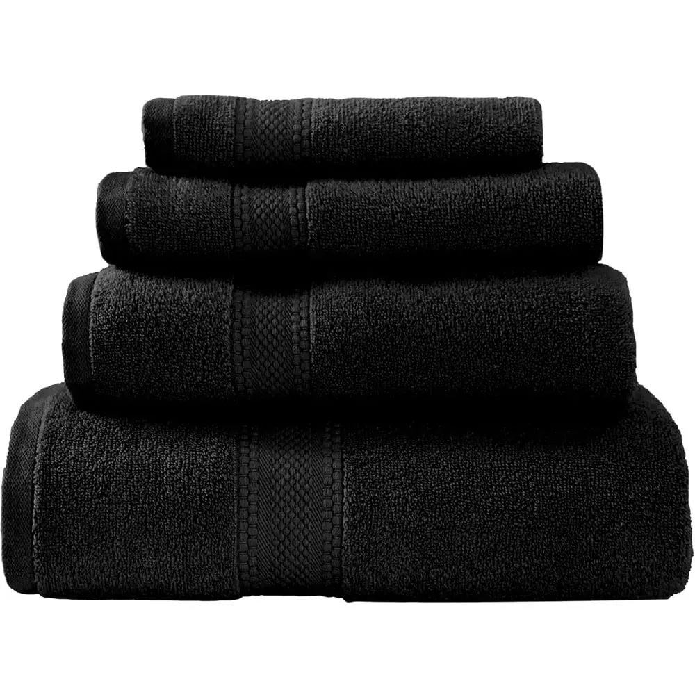 Cotton Hand Towel - Black image