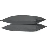 Cotton Housewife Pillowcases 180 Thread Count - Charcoal
