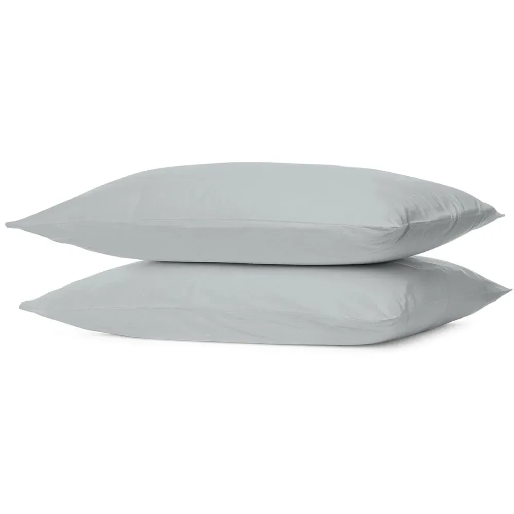 Cotton Housewife Pillowcases 180 Thread Count - Silver