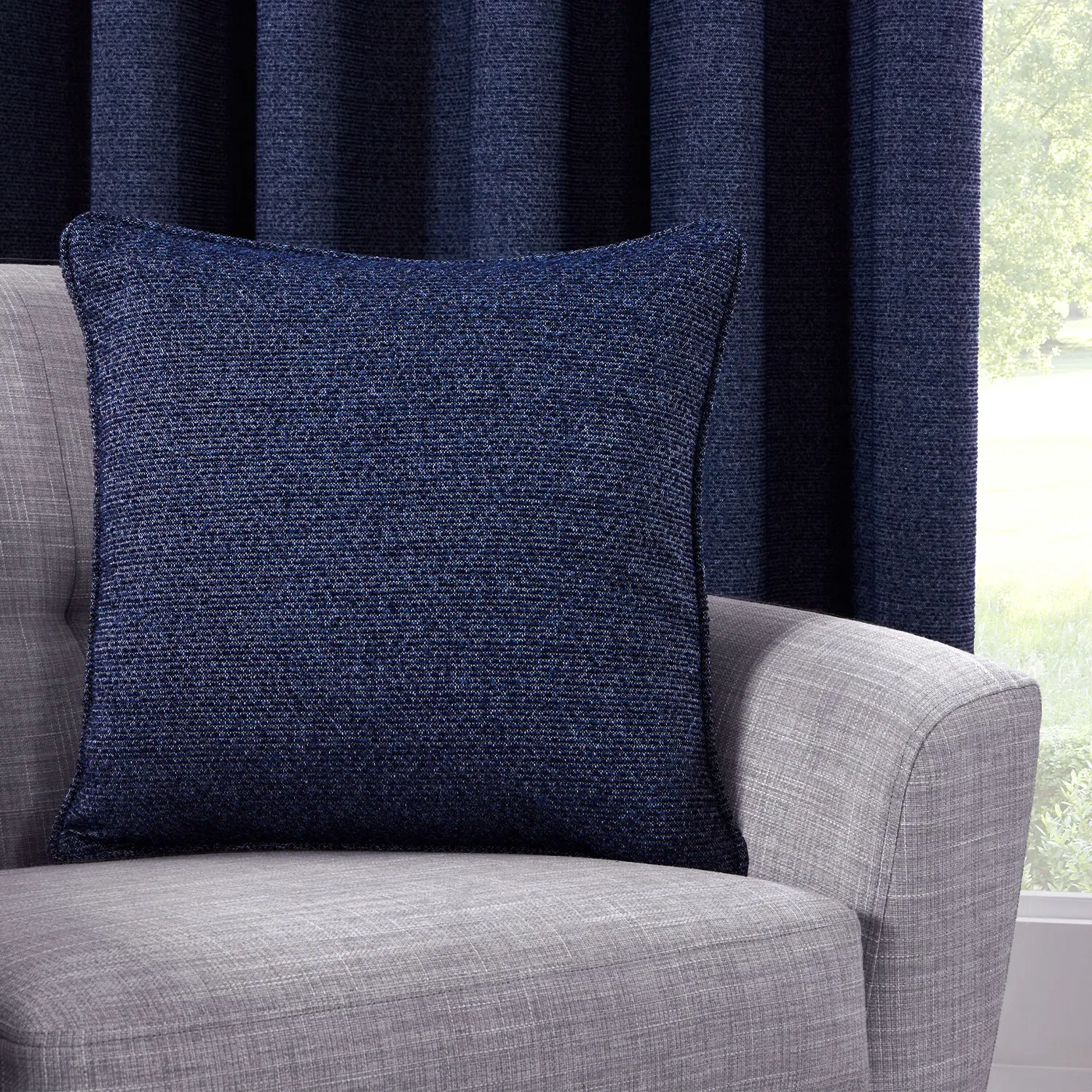 Crofton Cushion - Navy