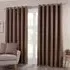 Crofton Eyelet Curtain - Chocolate