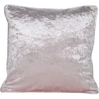Crushed Velvet Cushion - Blush