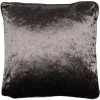 Crushed Velvet Cushion - Charcoal