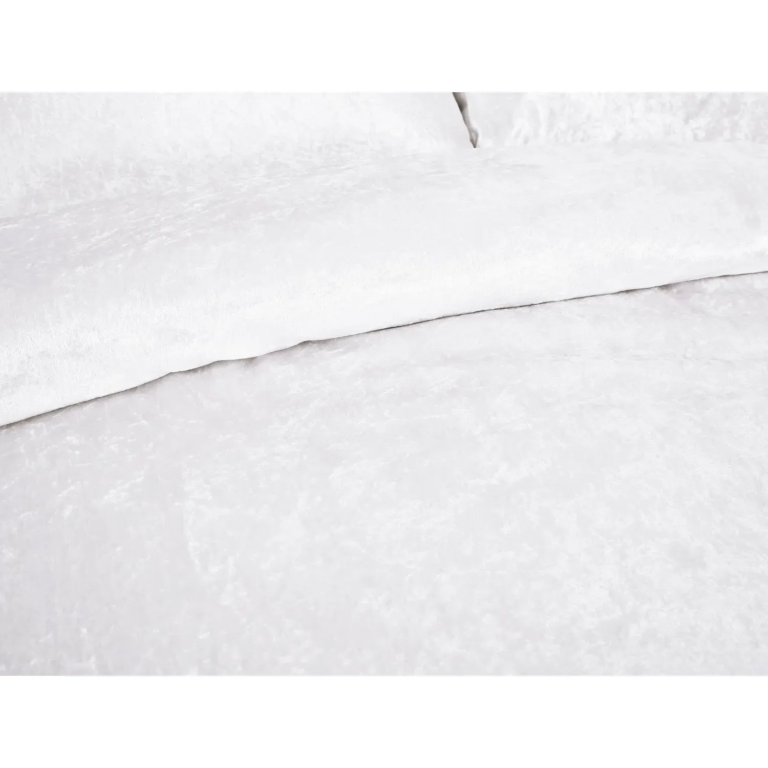 Crushed Velvet Double Duvet Cover Set