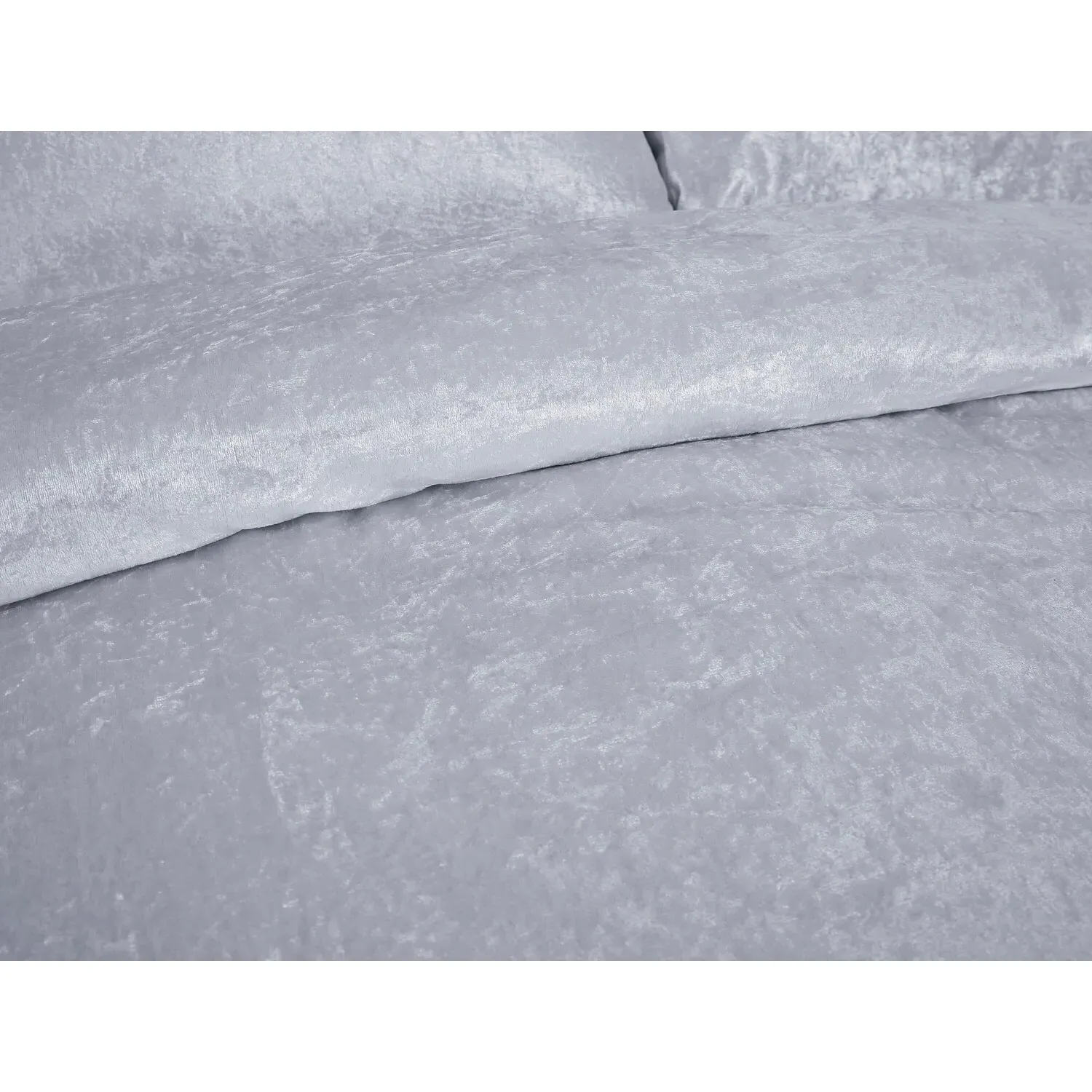 Crushed Velvet Super King Duvet Cover Set