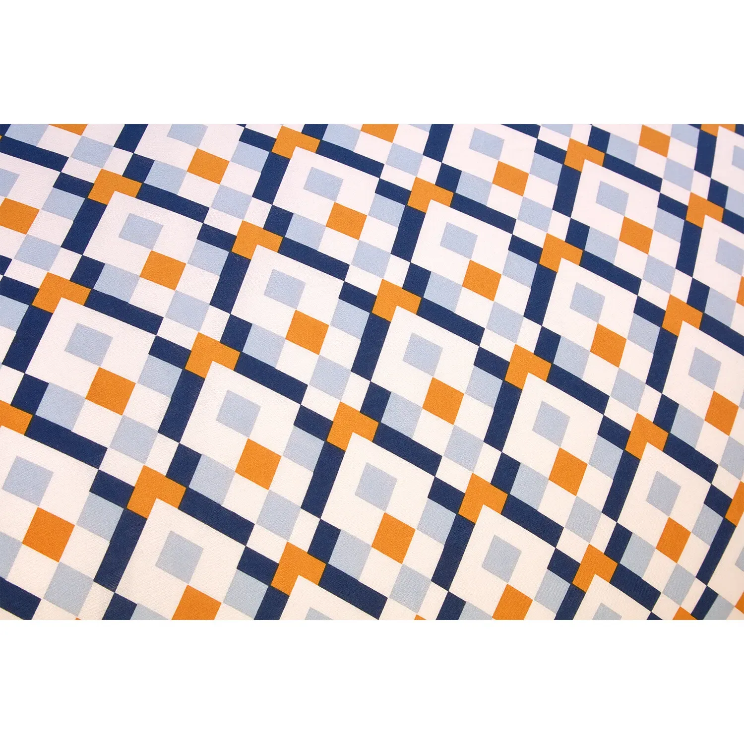 Dalton Double Reversible Geometric Duvet Set - Navy