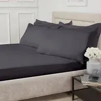 Deep Fitted Sheet - Charcoal, Cotton