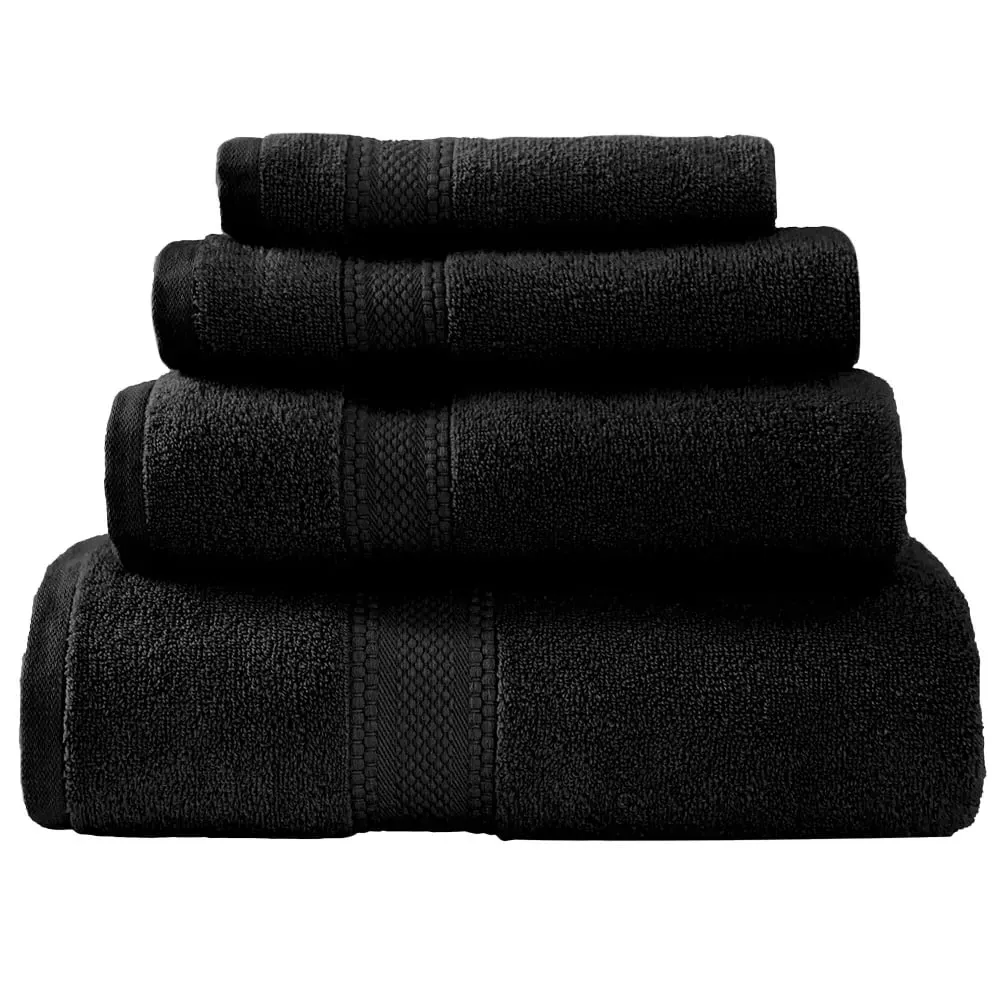 Deluxe Bath Sheet - Black, Cotton