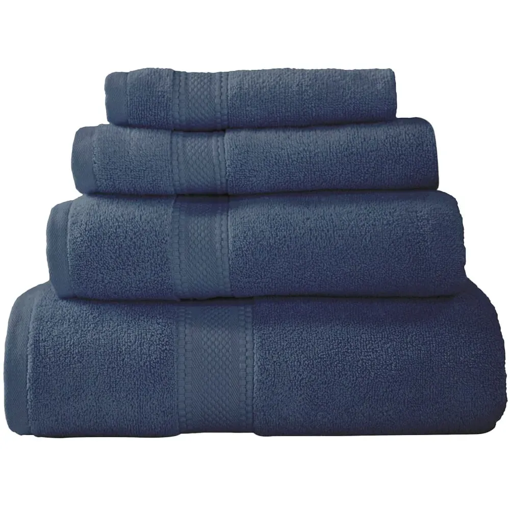Deluxe Hand Towel - Dark Blue, Cotton