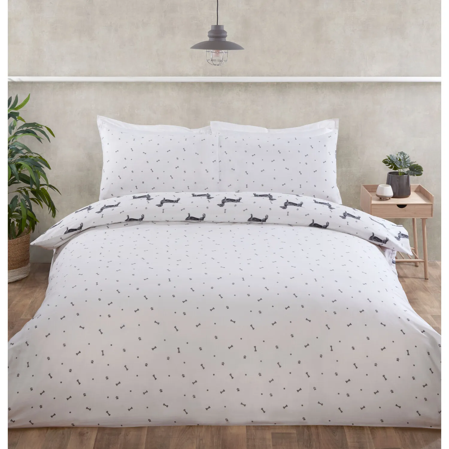 Dexter Double Duvet Cover and Pillowcase Set - Multi