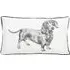 Dexter The Dachshund Cushion - White