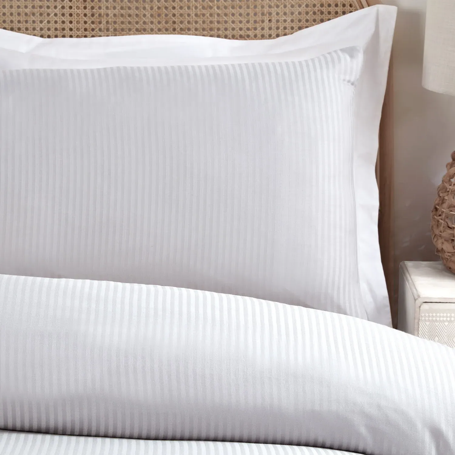 Double Size Bamboo Cotton Duvet Cover Set - Silver