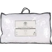 Duck Feather Pillows 2 Pack - White, Polyester