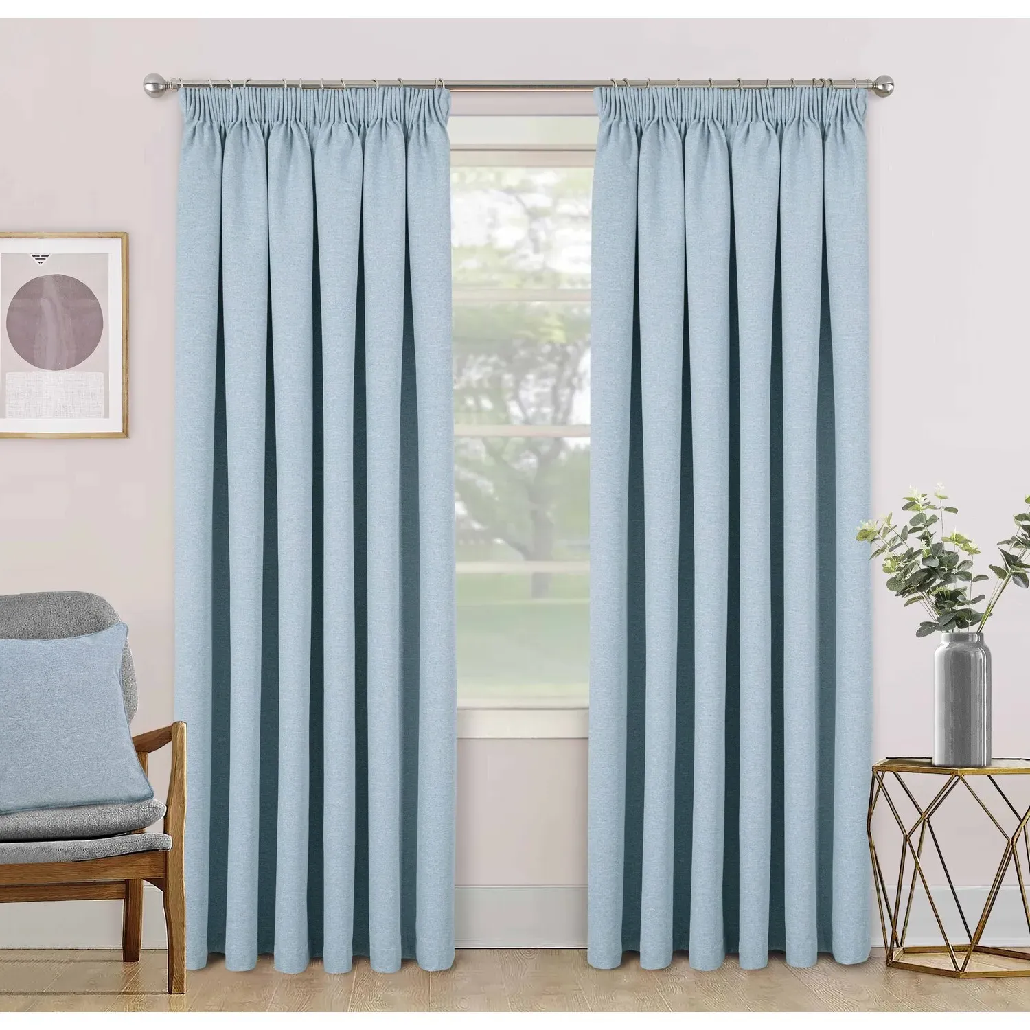 Dusk Blackout Thermal Curtains - Blue