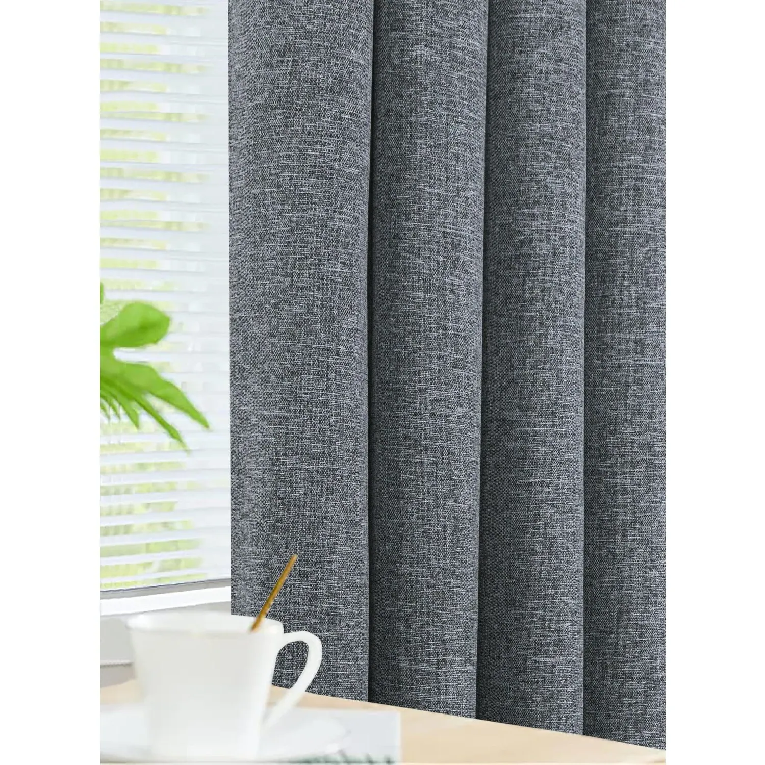 Dusk Blackout Thermal Curtains - Charcoal