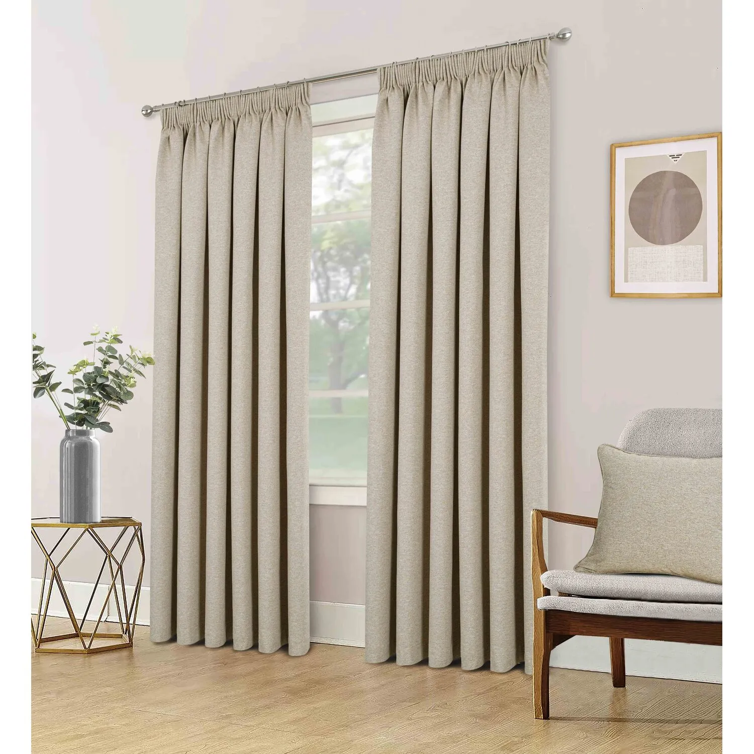 Dusk Blackout Thermal Curtains - Natural