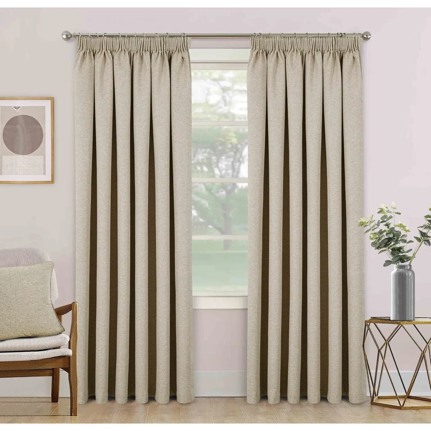 Dusk Blackout Thermal Curtains - Natural