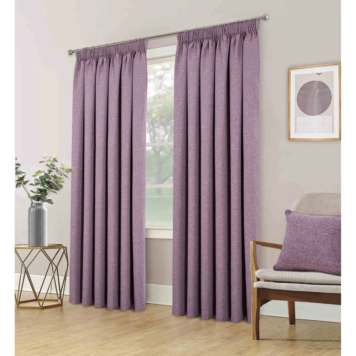 Dusk Blackout Thermal Curtains - Purple