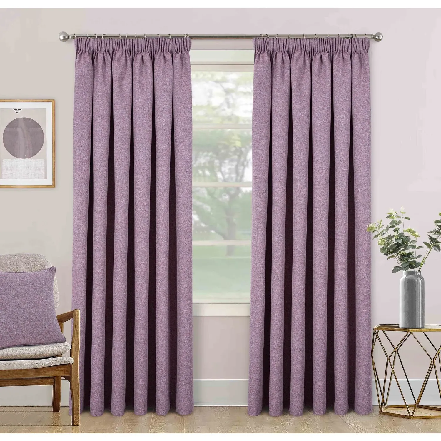 Dusk Blackout Thermal Curtains - Purple
