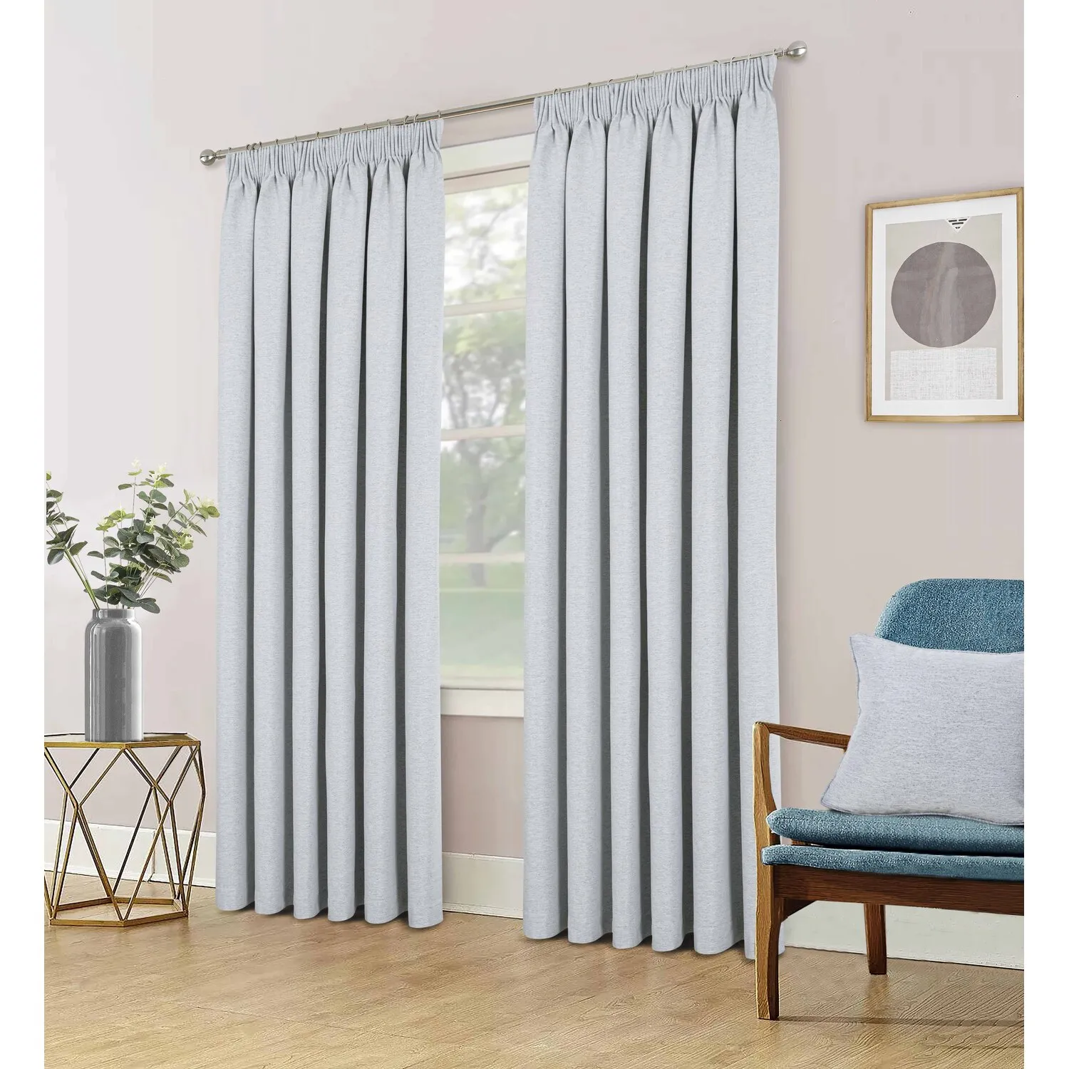 Dusk Blackout Thermal Curtains - Silver