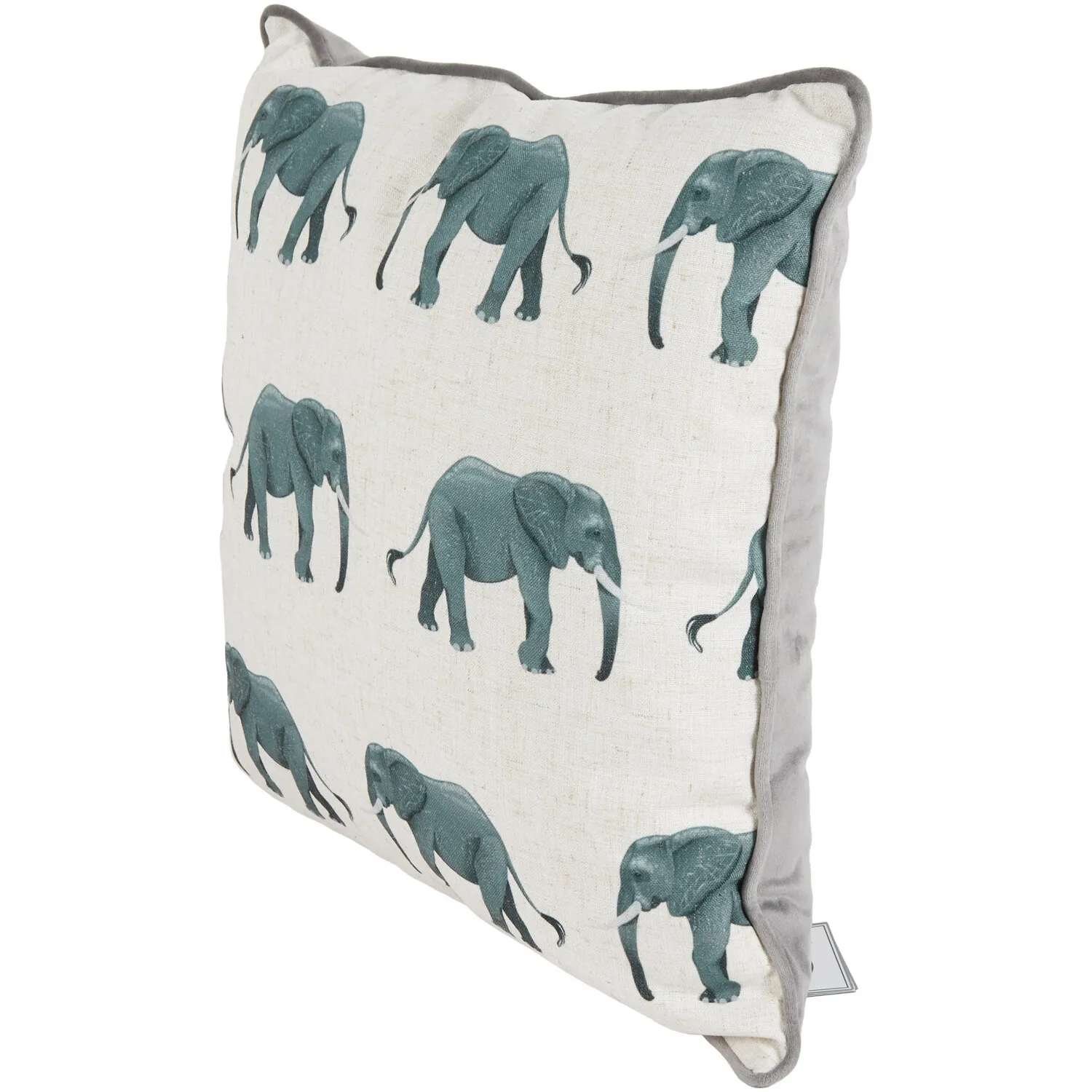 Elephant Cushion - Grey