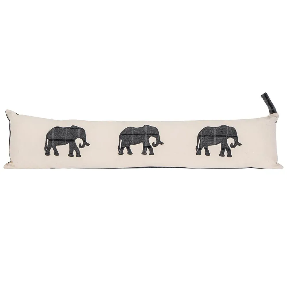 Elephant Draught Excluder - Charcoal image