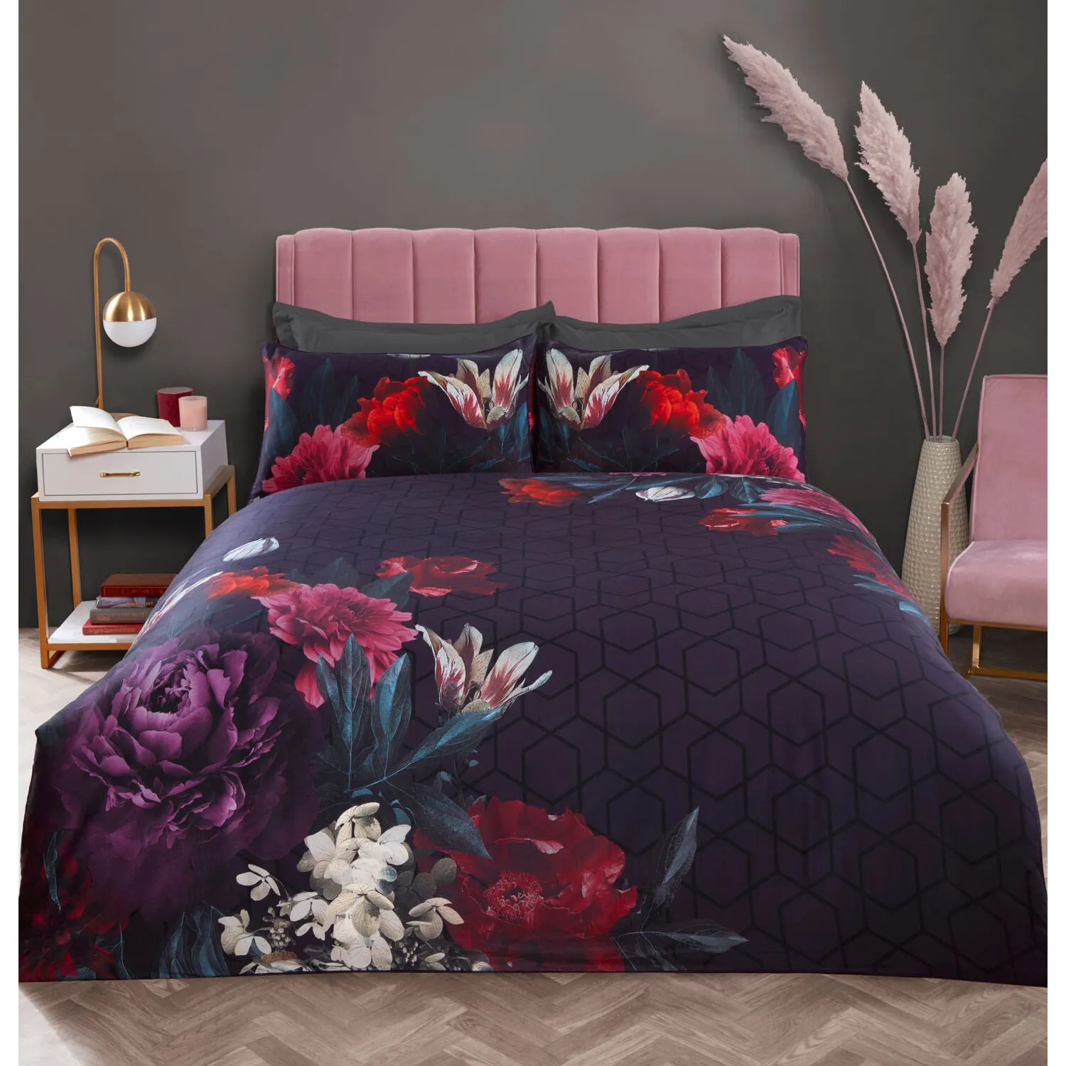 Euphoria Super King Duvet Cover Set - Floral