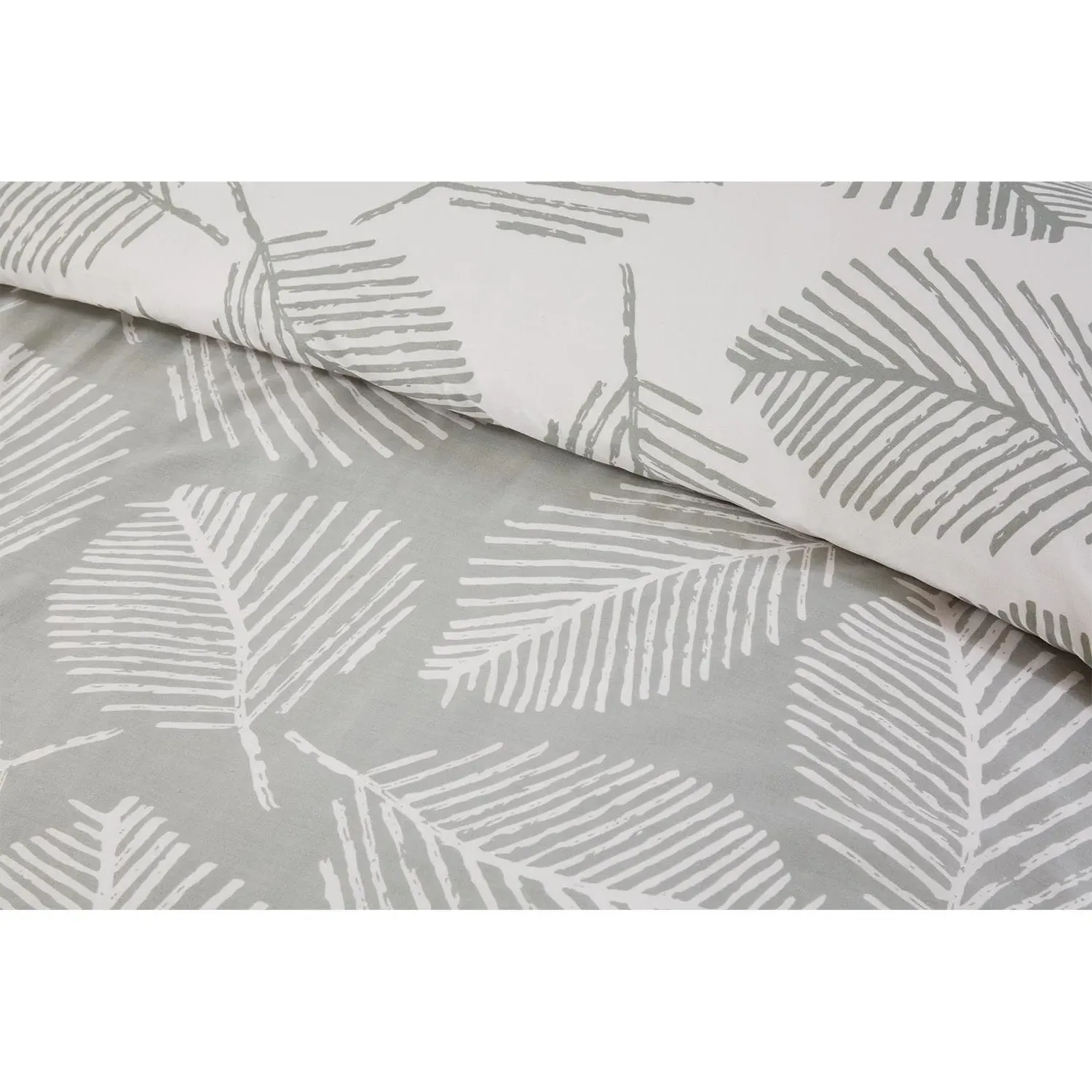 Falling Leaves King Size Duvet Set - Green