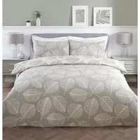 Falling Leaves King Size Duvet Set - Green