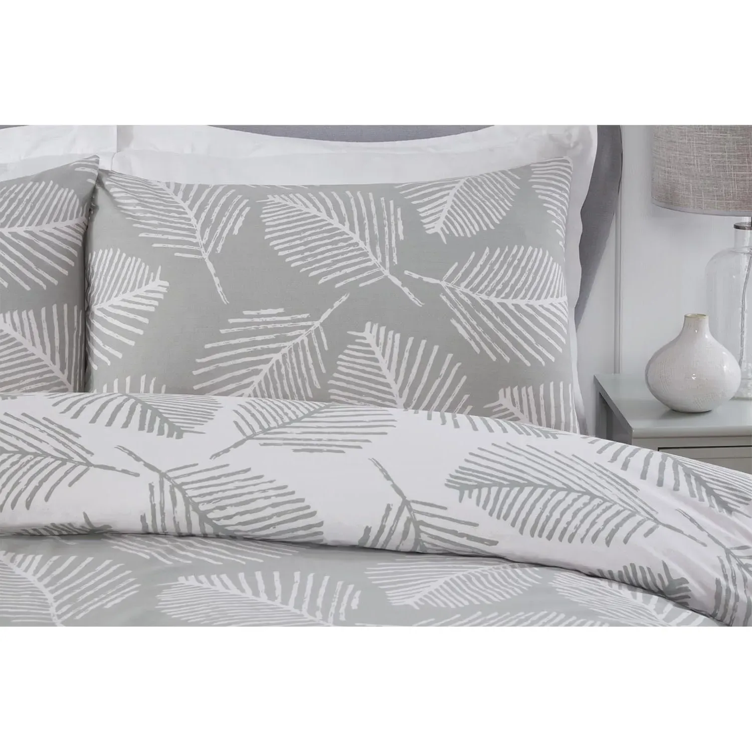 Falling Leaves Single Duvet Cover Set - Green