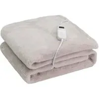 Faux Fur Electric Throw - Champagne