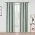 Faux Linen Blackout Panel Curtain 137cm - Sage