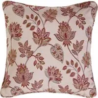 Regency Floral Jacquard Cushion - Cream
