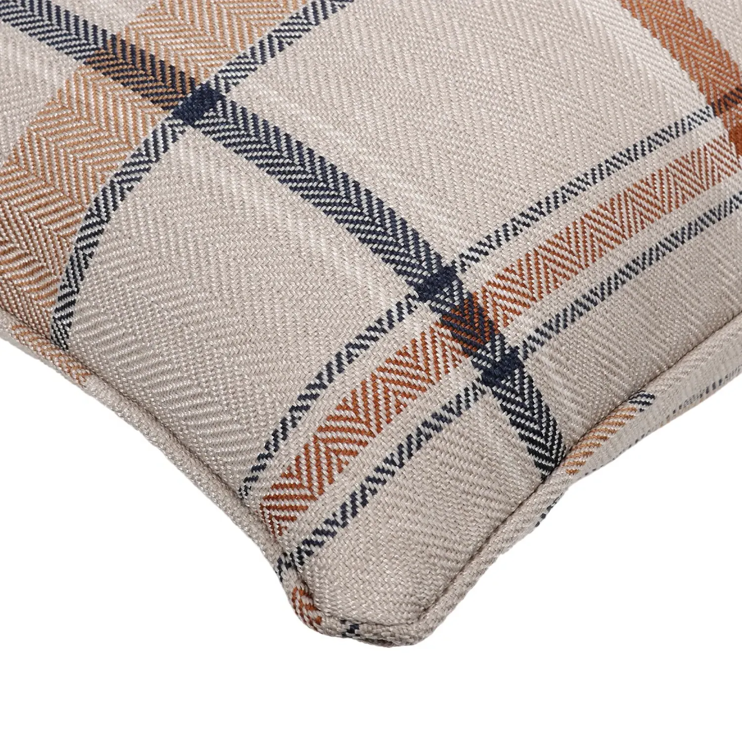Finlay Check Cushion - Natural