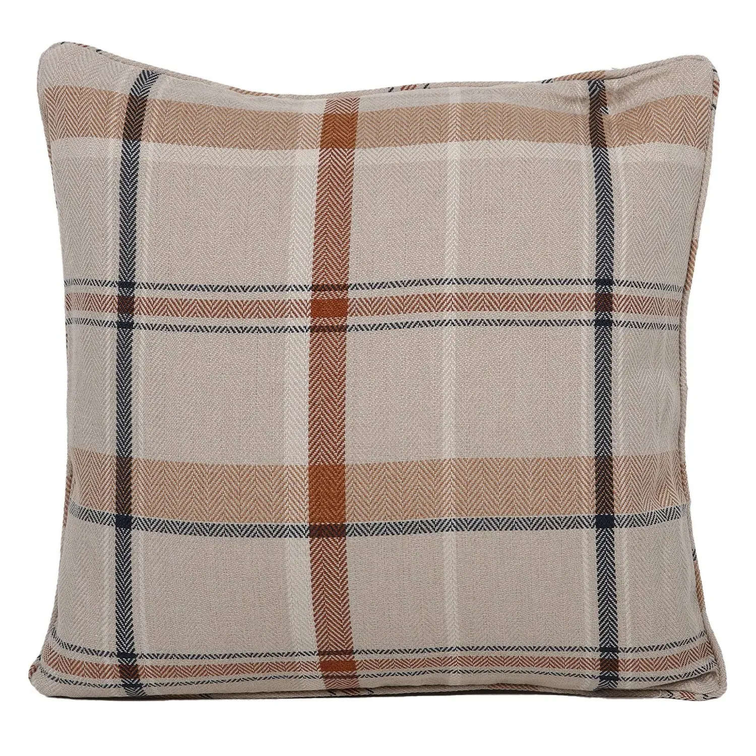 Finlay Check Cushion - Natural image