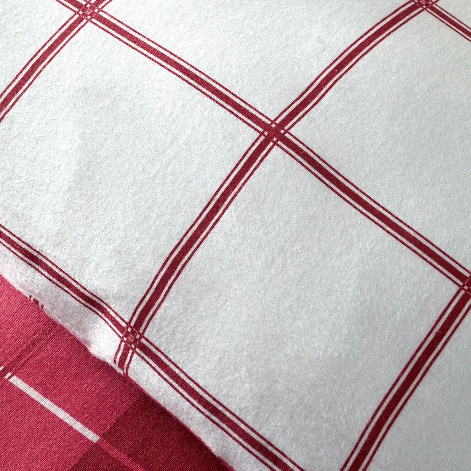 Finlay Check King Size Duvet Set - Red