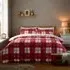 Finlay Check Single Duvet Set - Red