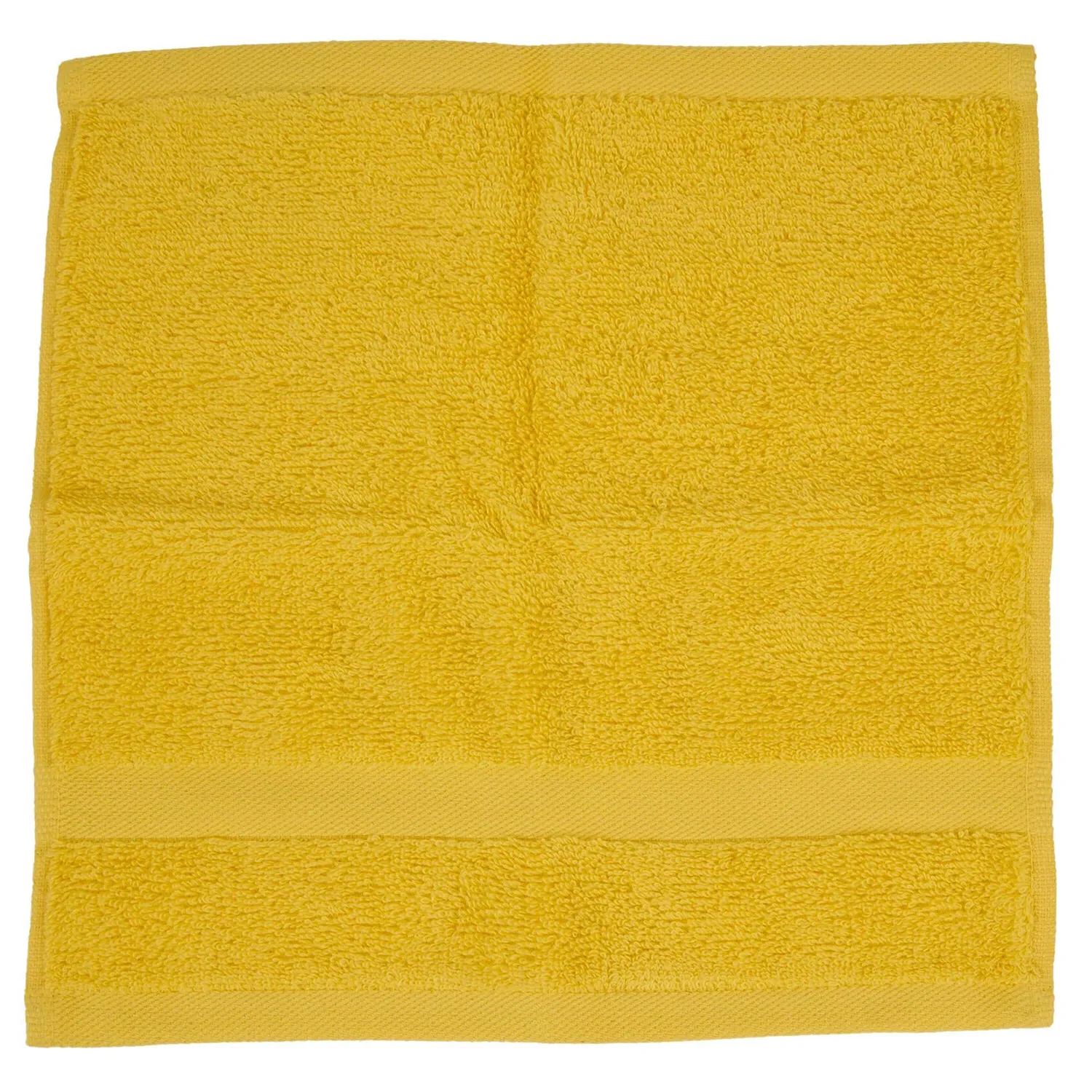 Flannel Face Cloth - Canary, Cotton