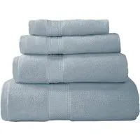 Flannel Face Cloth Deluxe - Azure Blue, Cotton