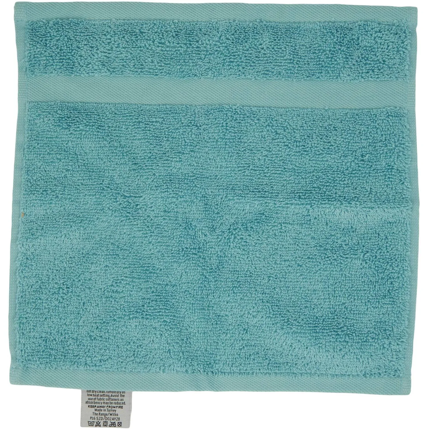 Flannel Face Cloth Deluxe - Bondi Blue, Cotton