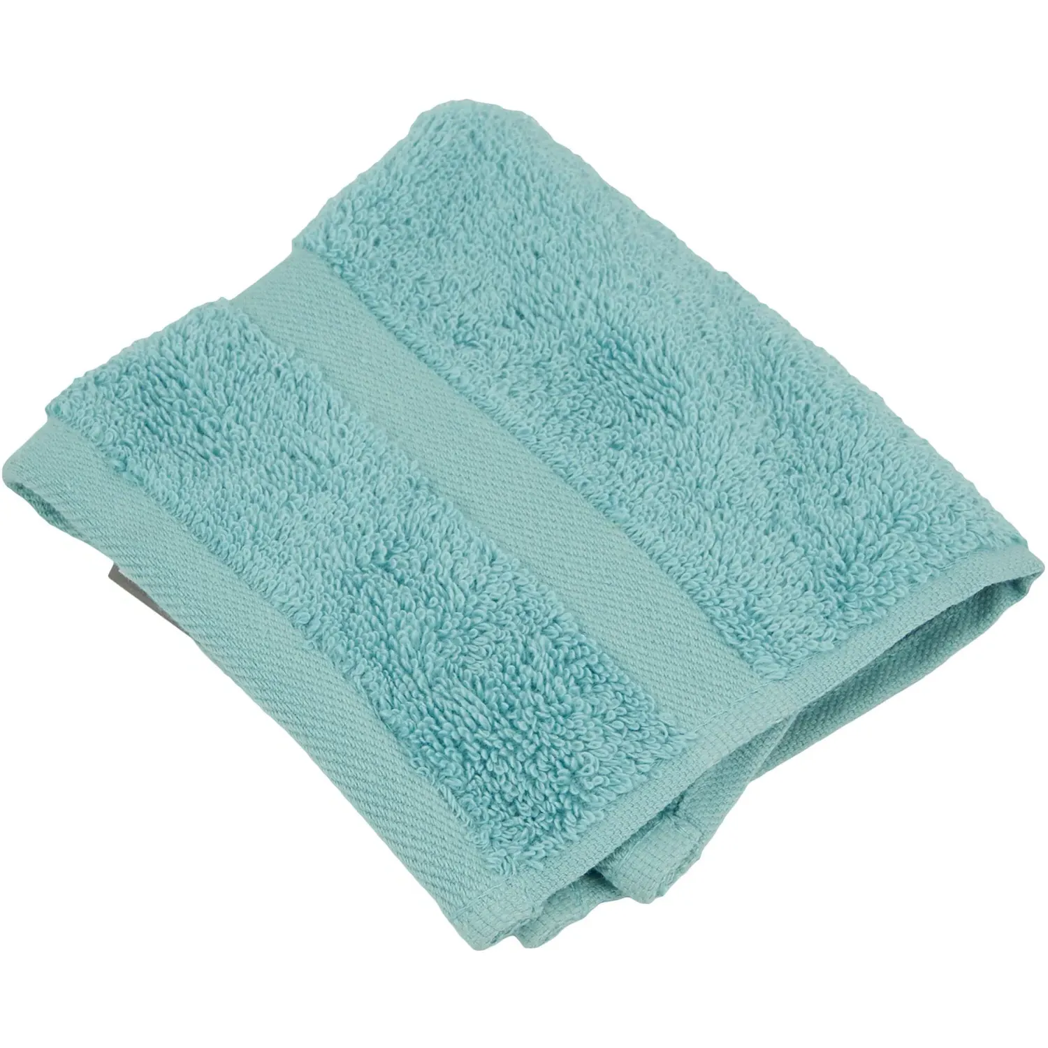 Flannel Face Cloth Deluxe - Bondi Blue, Cotton