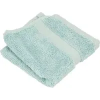 Flannel Face Cloth - Light Blue, Cotton