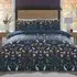 Folky Forest Double Duvet Cover and Pillowcase Set - Navy