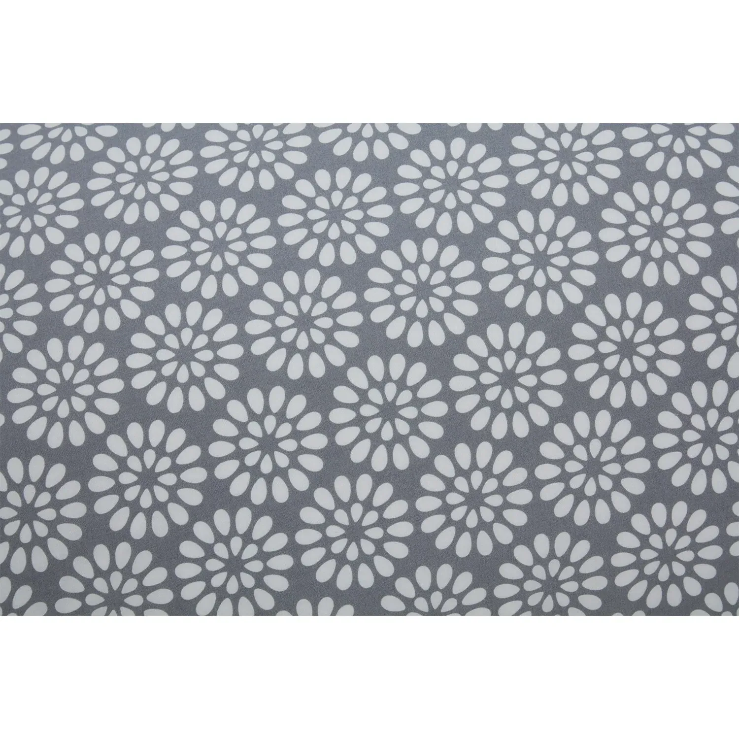 Geo Blossom King Size Duvet Cover Set - Grey