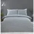 Geo Blossom King Size Duvet Cover Set - Grey